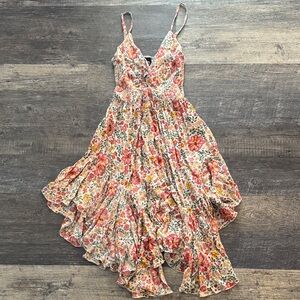 Angie Floral Midi Dress - Multicolor
